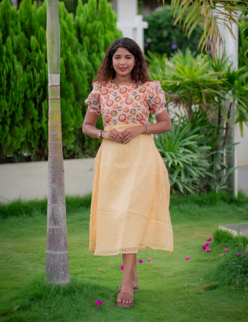SANDAL ORGANZA WITH DIGITAL PRINTED KOTA DISHA MAXI