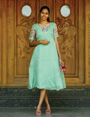 Light Green Liyaana Maxi Dress for Women