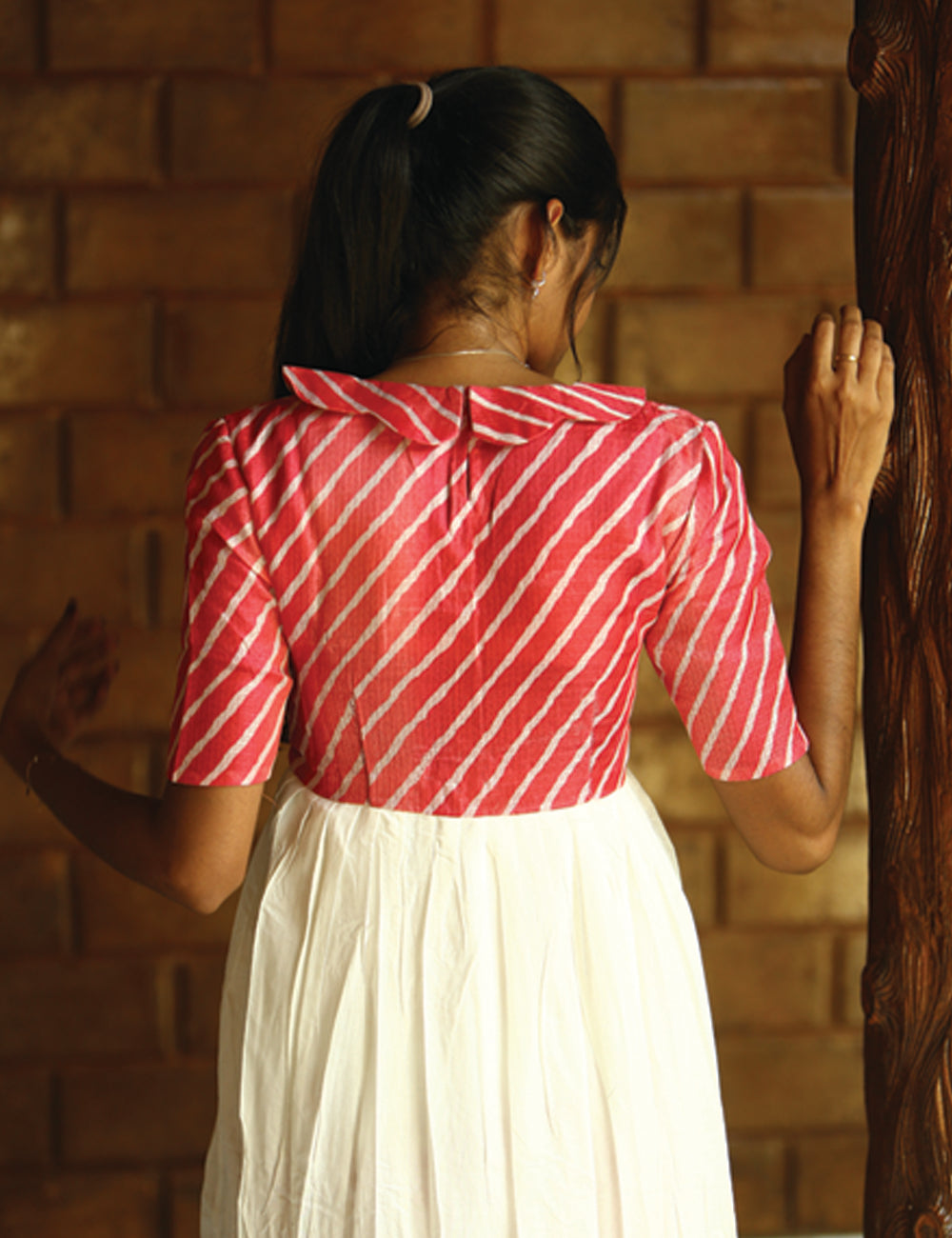 Zerina Kota Roman Silk Frock Dress for Women