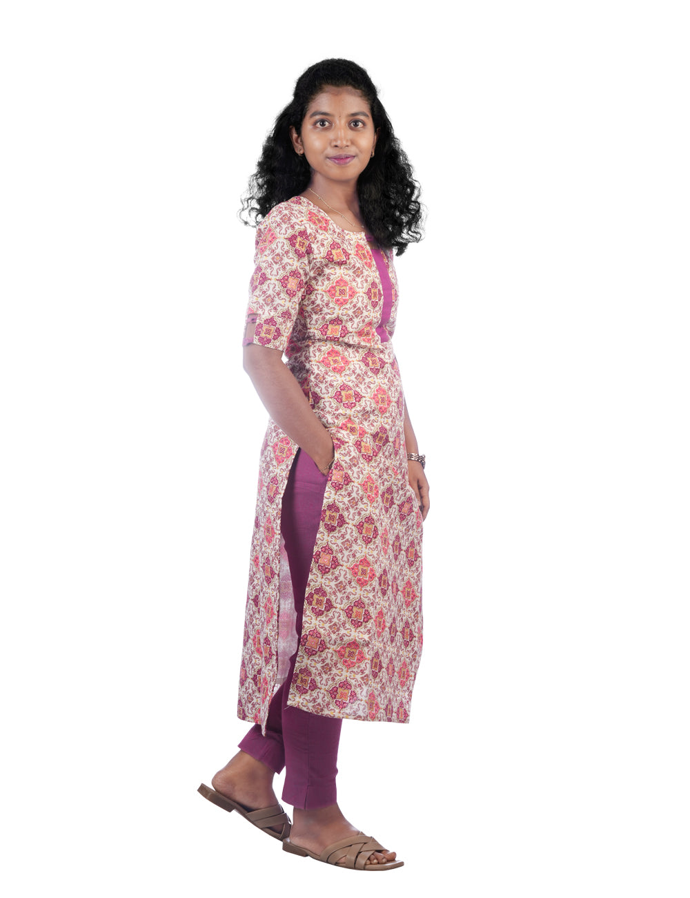WHITE FLORAL PRINTED CO-ORD SET