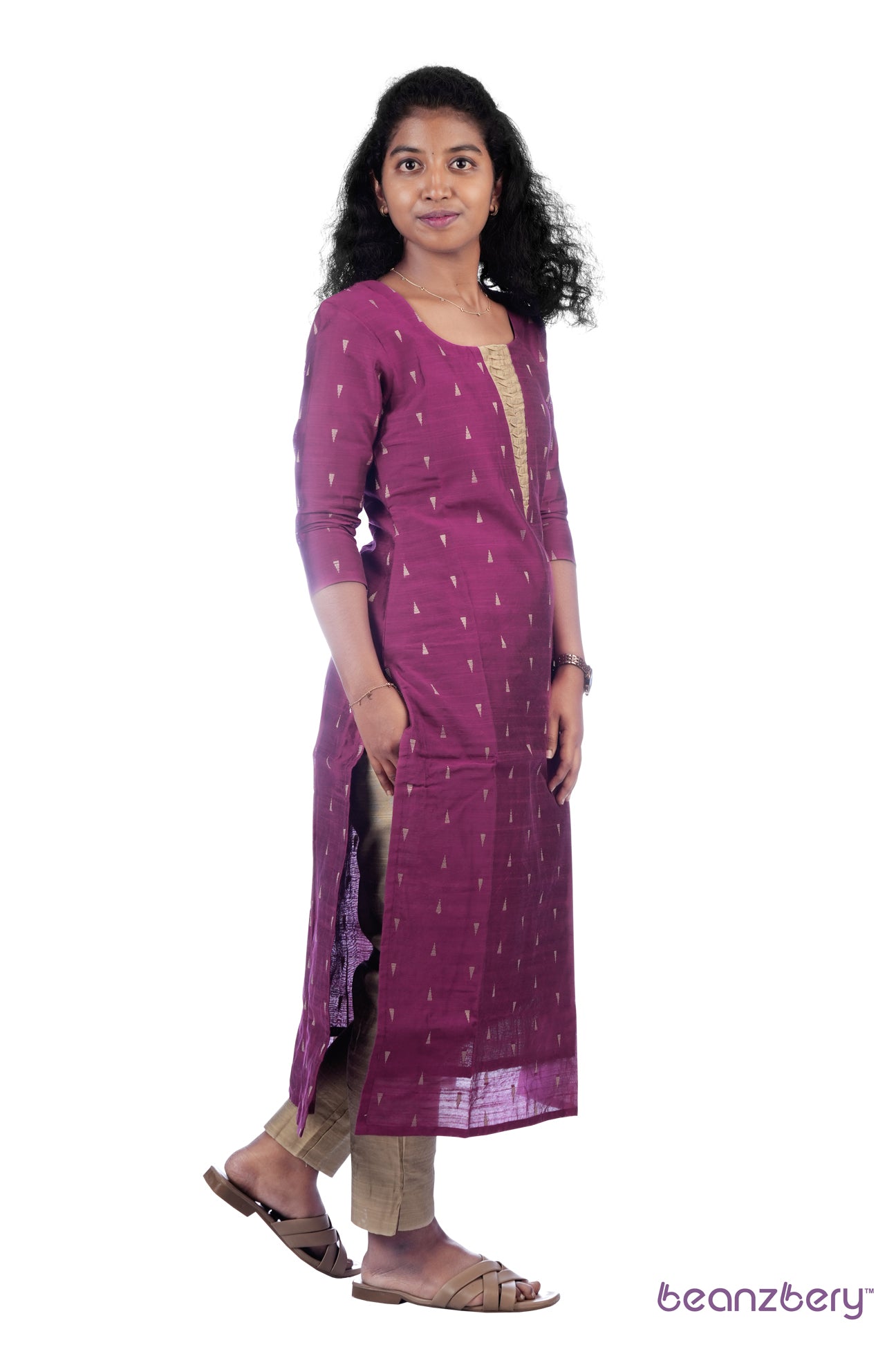 MAGENTA RAWSILK AARNI KURTA SET 2PC