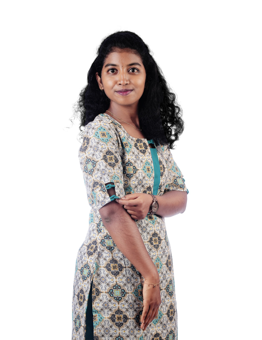 WHITE FLORAL PRINTED RITHI CO-ORD SET