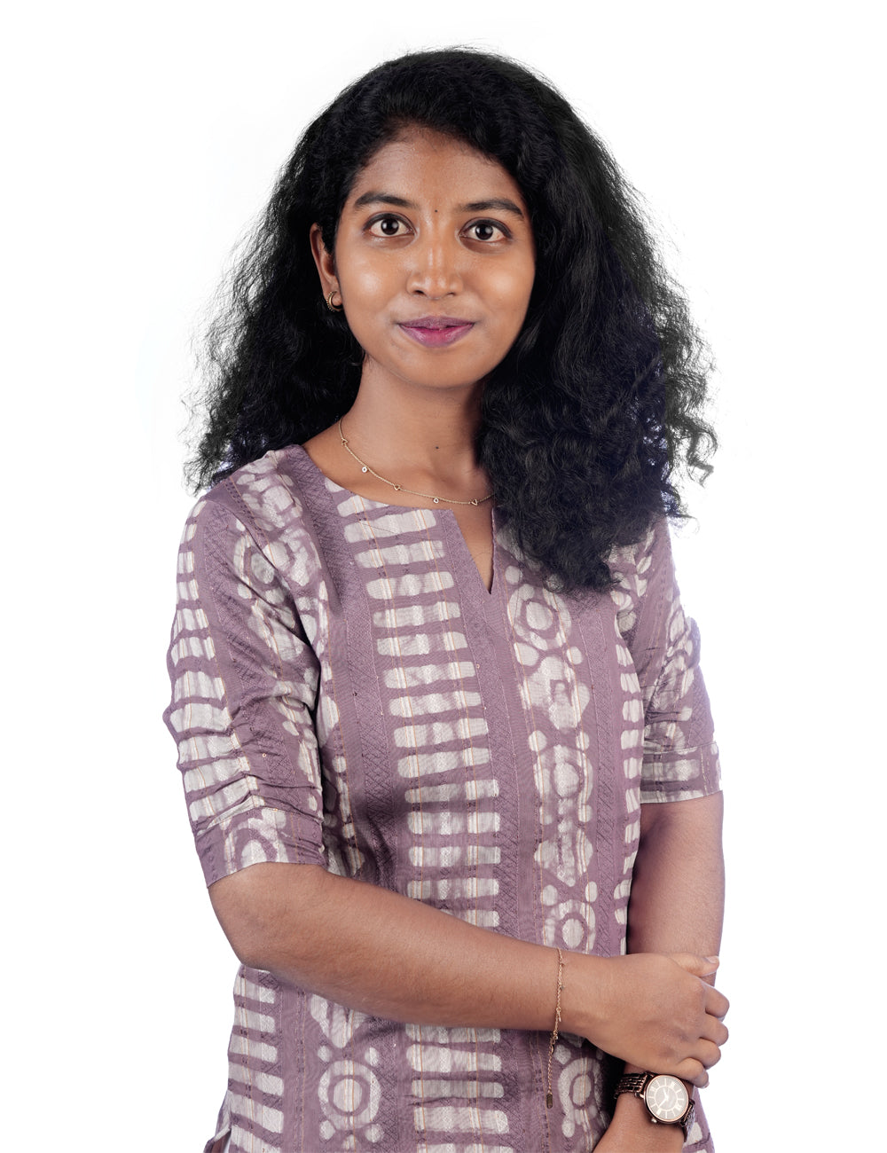 LAVENDOR BATIK PRINTED RASHMI STRAIGHT KURTI