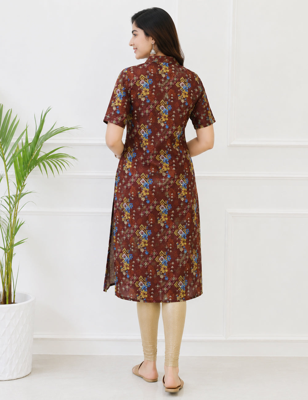 COFFEE BROWN KOTA KURTI