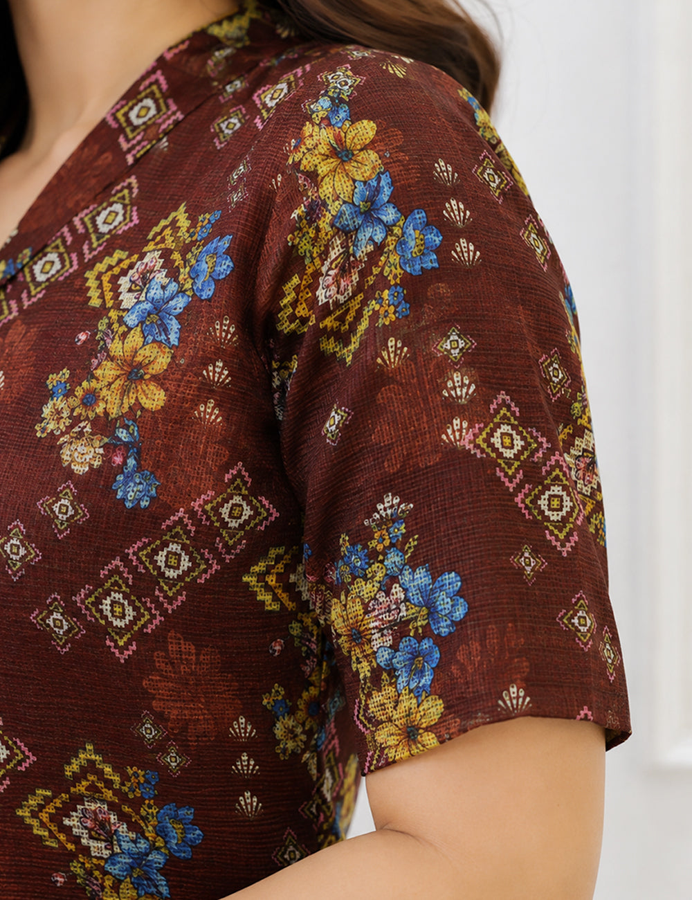 COFFEE BROWN KOTA KURTI