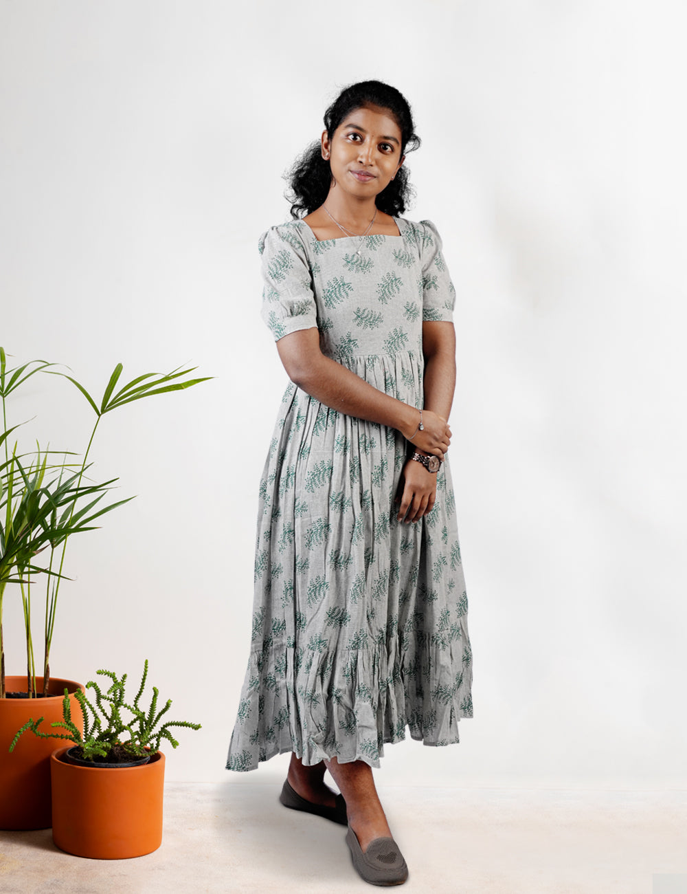 GREY DIANA LINEN  MAXI / DRESS