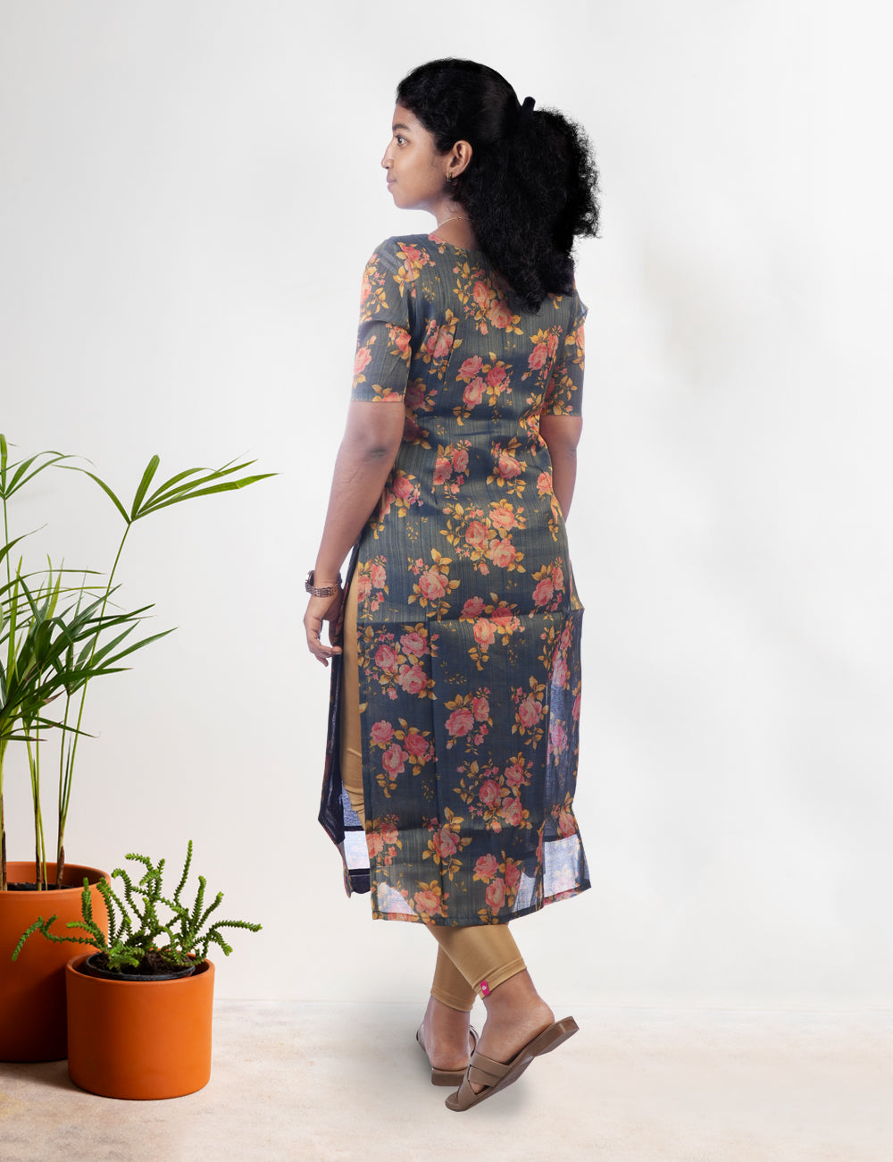 GREY GOLDSILK TISYA KURTI