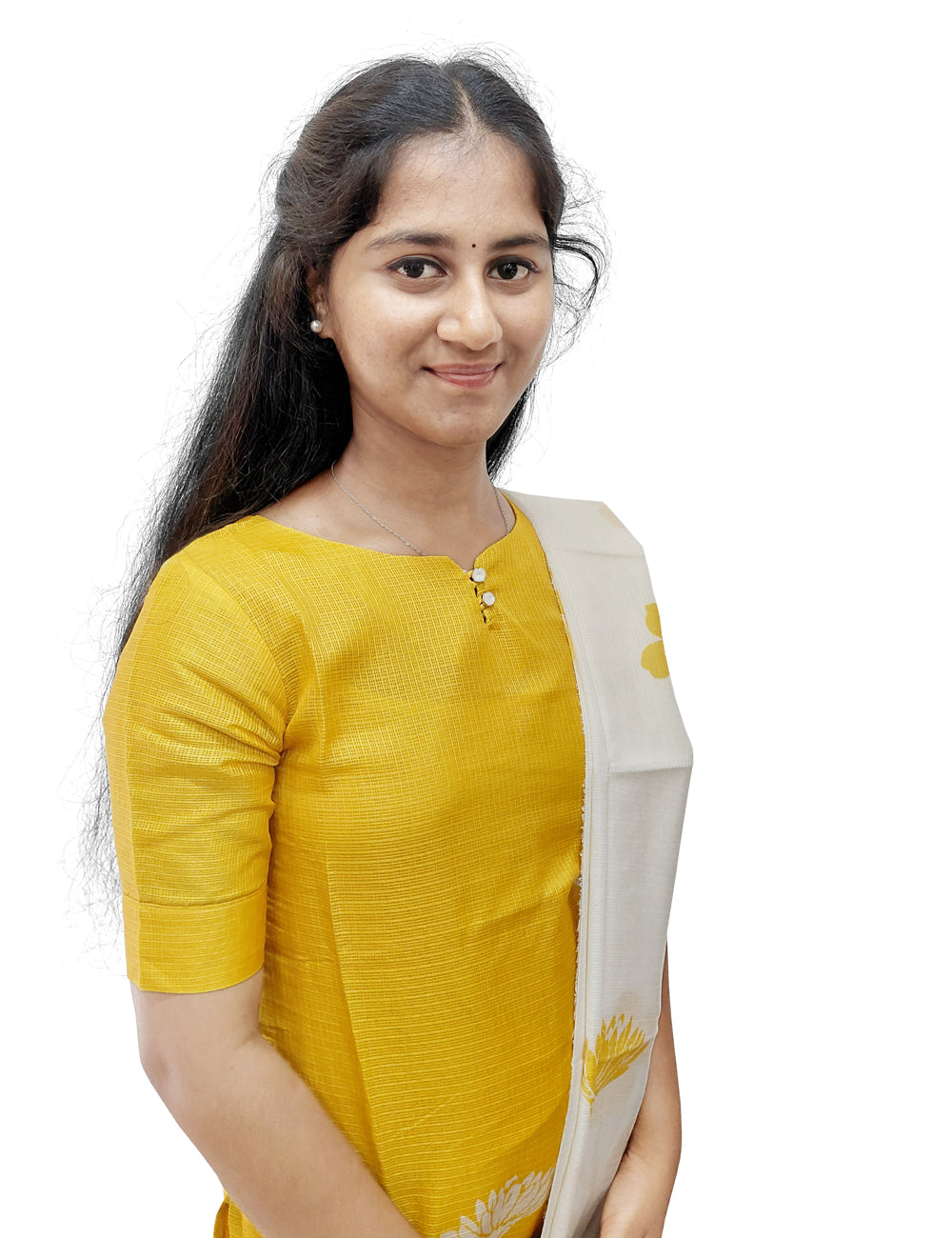 Yellow kota kurti 3pc set
